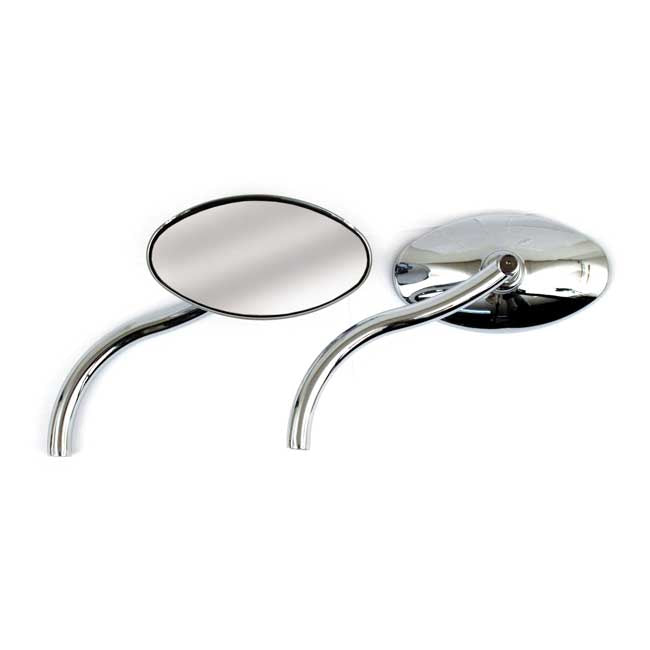 Oval Mirror Set, With Styled Stem Mirrors Mcs
