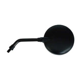 Texas Mirror. Black, Short Stem. Left Side Mirrors Mcs