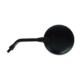 Texas Mirror. Black, Short Stem. Left Side Mirrors Mcs