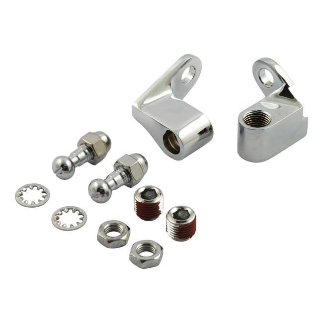 Switch Housing Turn Signal Mount Kit. Chrome Turn Signals Mounts Mcs