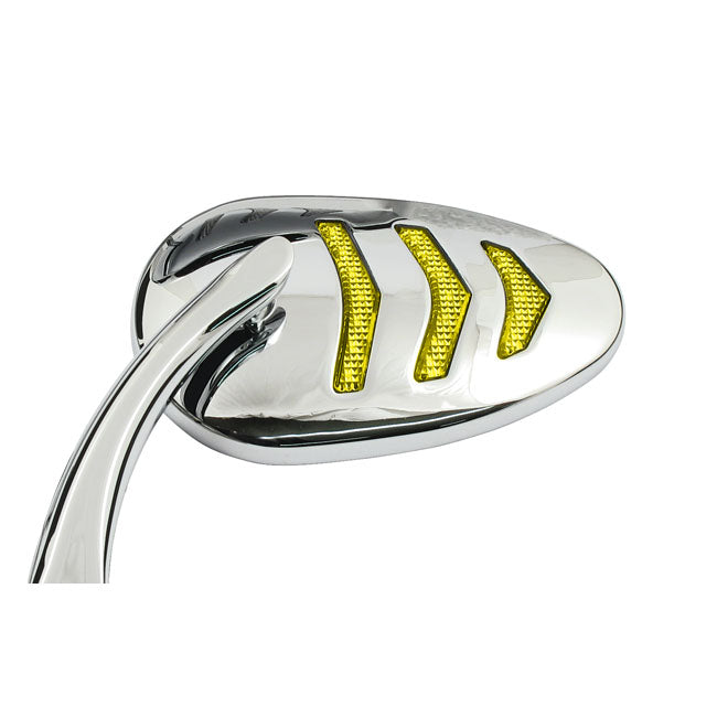 Led Billet Turn Signal Mirror Set. Chrome Mirrors With Turnsignals Mcs