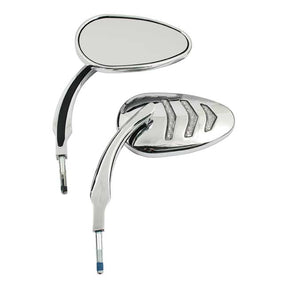 Led Billet Turn Signal Mirror Set. Chrome Mirrors With Turnsignals Mcs