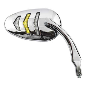 Led Billet Turn Signal Mirror Set. Chrome Mirrors With Turnsignals Mcs