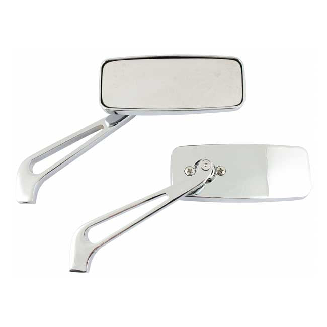 Street Rage Mirror Set, Chrome Mirrors Mcs