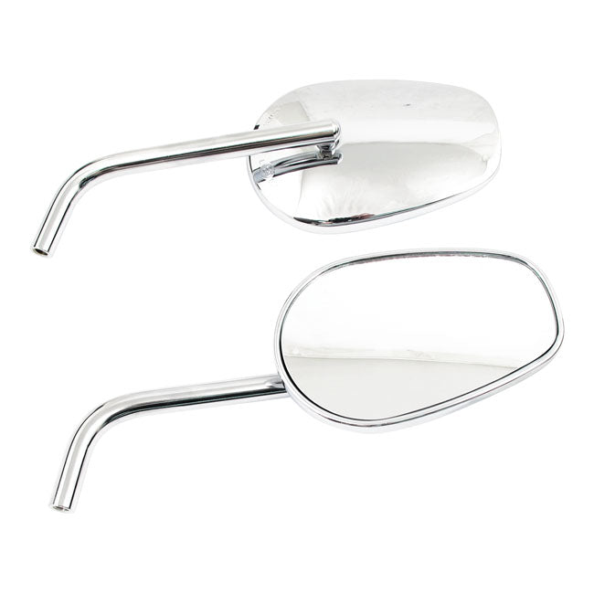 Highway Hawk, ''Classic'' Mirror Set. Chrome Mirrors Highway Hawk