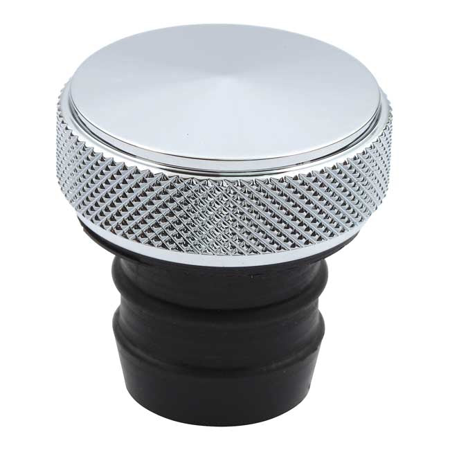 Oil Tank Fill Plug, Peaked. Chrome Oil Tanks Plugs Mcs