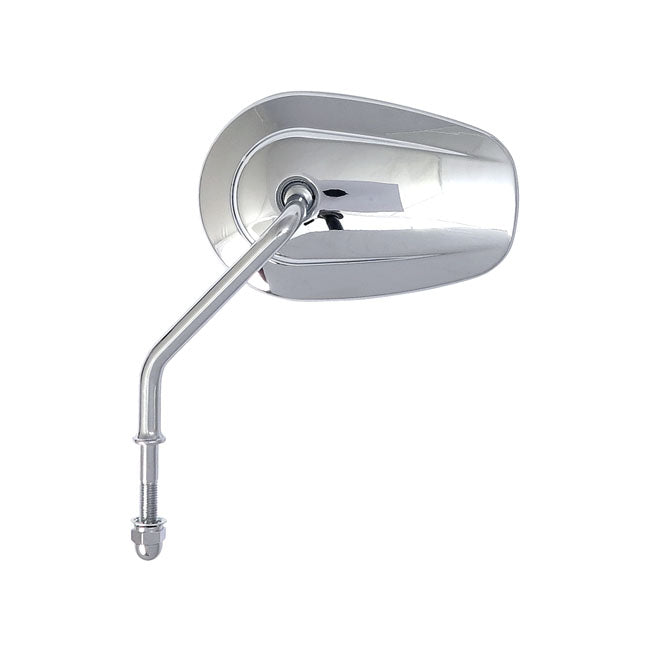 Riptide Tapered Mirror Set, Short Stem. Chrome Mirrors Mcs