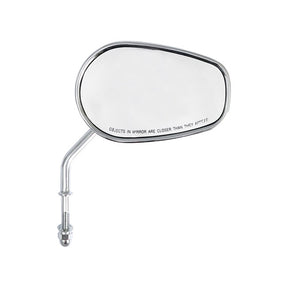 Riptide Tapered Mirror Set, Short Stem. Chrome Mirrors Mcs