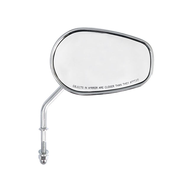 Riptide Tapered Mirror Set, Short Stem. Chrome Mirrors Mcs
