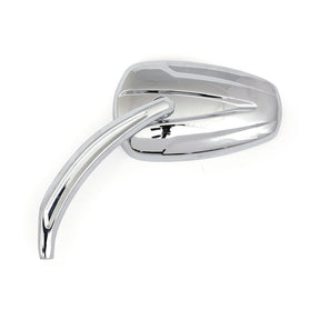 Slipstream Mirror Set. Curved Stem, Chrome Mirrors Mcs