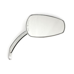 Slipstream Mirror Set. Curved Stem, Chrome Mirrors Mcs