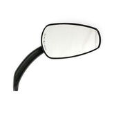 Slipstream Mirror Set. Curved Stem, Black Mirrors Mcs