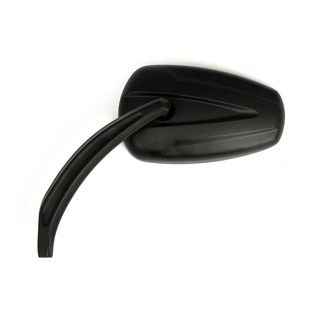 Slipstream Mirror Set. Curved Stem, Black Mirrors Mcs