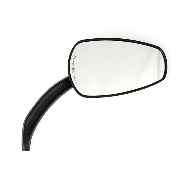 Slipstream Mirror Set. Curved Stem, Black Mirrors Mcs