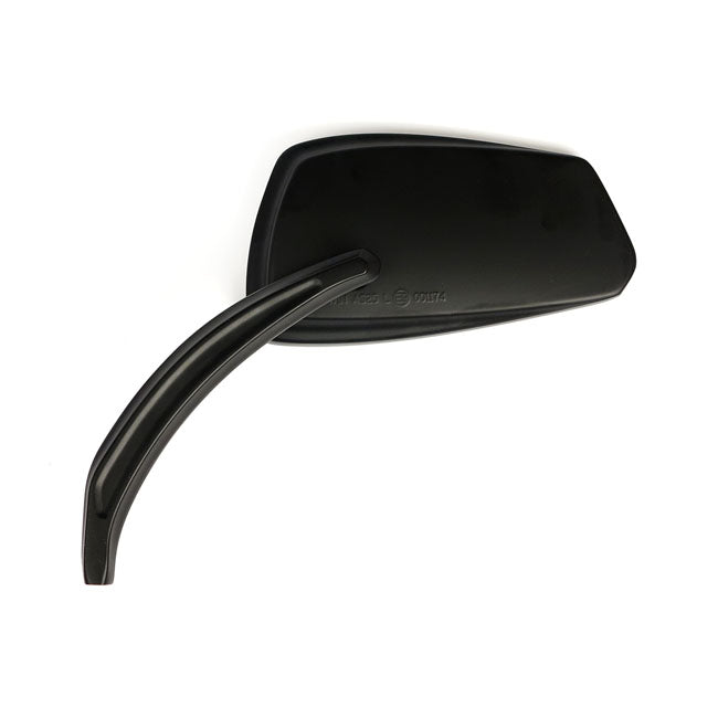 Trooper Mirror Set. Matte Black Mirrors Mcs
