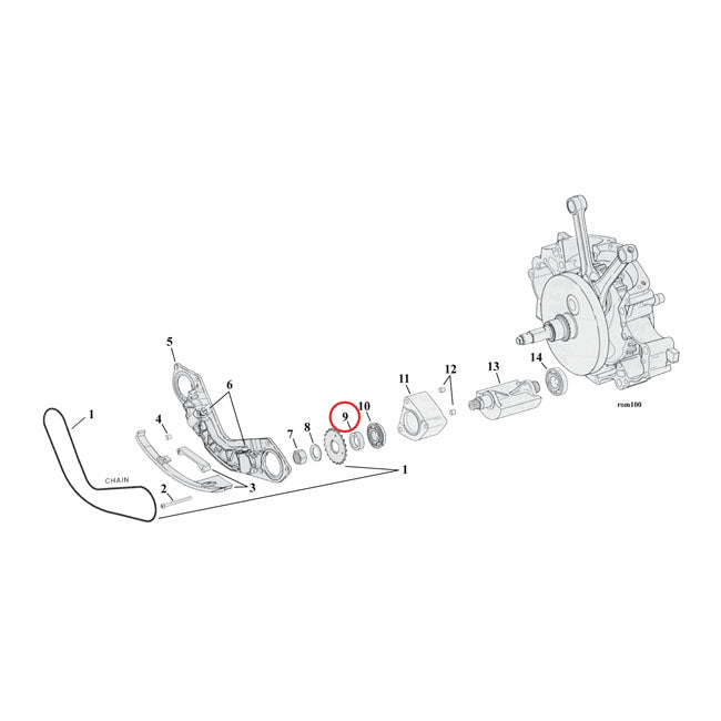 Spacer, Balancer Sprocket .190" Balancers Misc Mcs