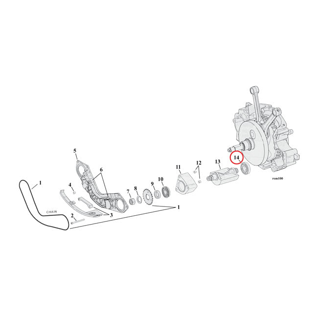 Inner Bearing, Balancers. Left Balancers Misc Mcs