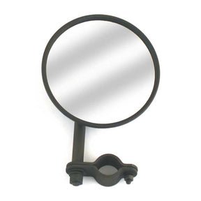 Reproduction Sidevalve Mirror. Black, Long Stem Mirrors Samwel