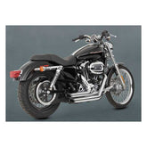 Vance & Hines Shortshots Staggered Exhaust, Chrome - 04-13 Sportster Full Exhaust System Vance & Hines