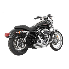 Vance & Hines Shortshots Staggered Exhaust, Chrome - 04-13 Sportster Full Exhaust System Vance & Hines