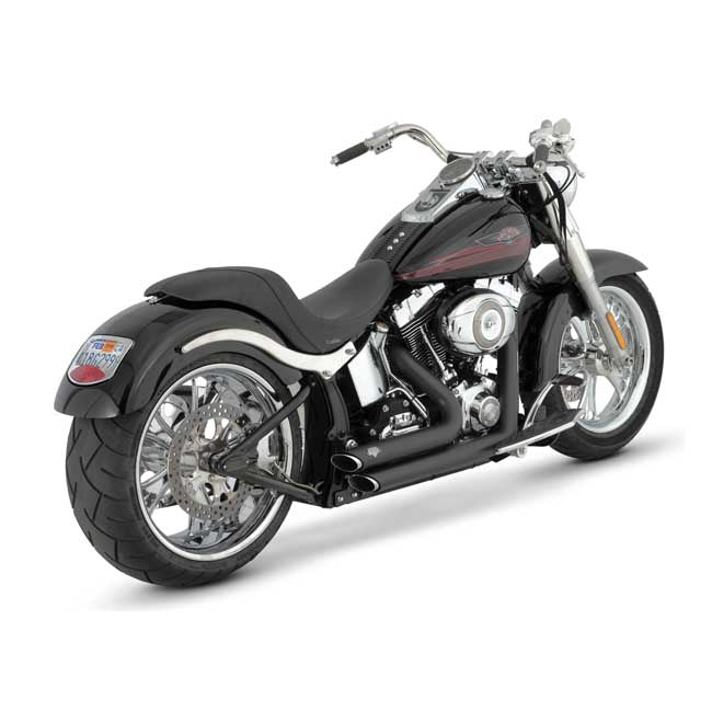 Vance & Hines, 2-1/2" shortshots staggered exh. black Full Exhaust System Vance & Hines