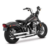 Vance & Hines Slip-On Twin Slash 3", Chrome - 91-09 Softail (Deluxe/Slim/Crossbone) Exhaust Slip-Ons And Mufflers Vance & Hines