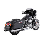 Vance & Hines Muffler Twin Slash Round Slip Exhaust Slip-Ons And Mufflers Vance & Hines