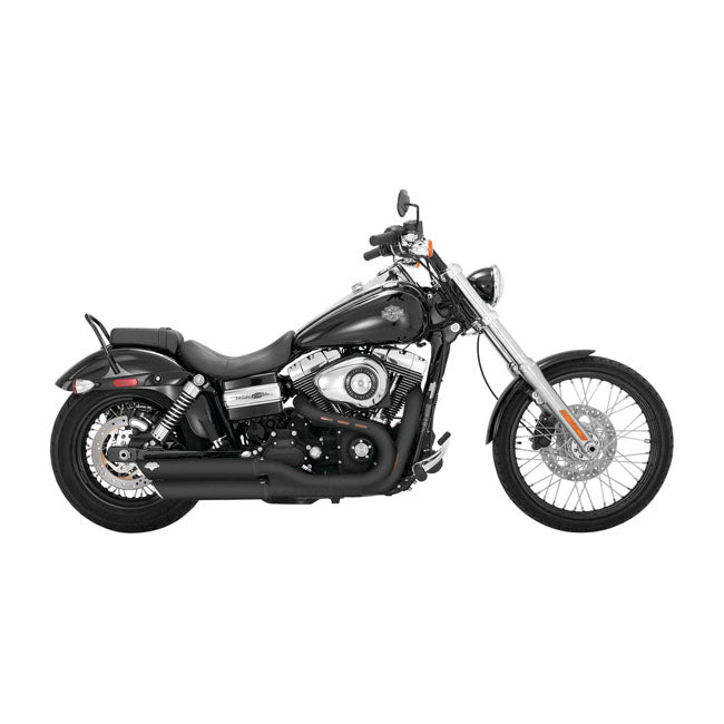 Vance & Hines Slip-On Twin Slash 3", Black - 08-17 Dyna Exhaust Slip-Ons And Mufflers Vance & Hines