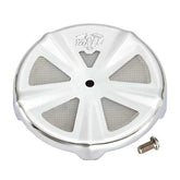 Vance & Hines VO2 Skullcap Crown Air Cleaner Cover, Chrome Air Cleaner Cover Vance & Hines