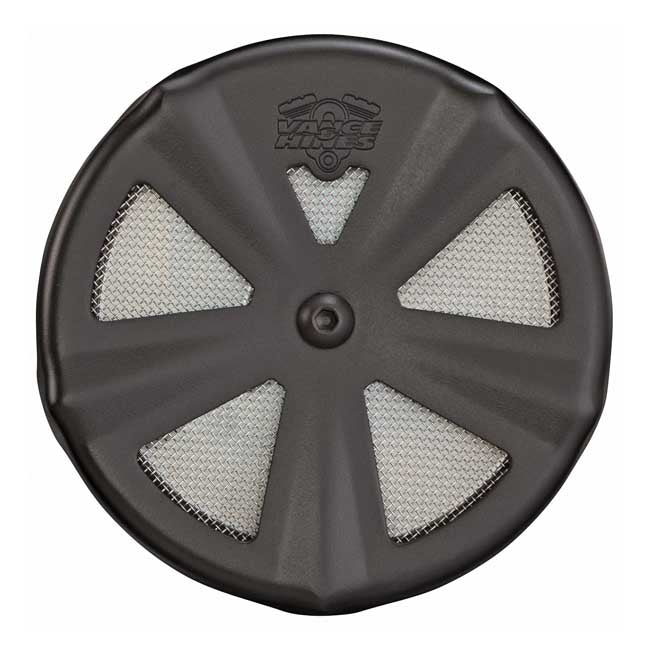 Vance & Hines VO2 Skullcap Crown Air Cleaner Cover, Black Air Cleaner Cover Vance & Hines