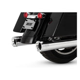 Vance & Hines Slip-On Eliminator 400, Chrome W/Chrome End Caps - 17+ Touring Exhaust Slip-Ons And Mufflers Vance & Hines