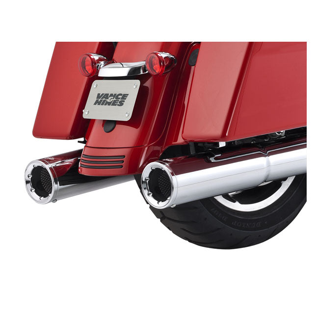 Vance & Hines Slip-On Hi Output, Chrome - 17+ Touring Exhaust Slip-Ons And Mufflers Vance & Hines