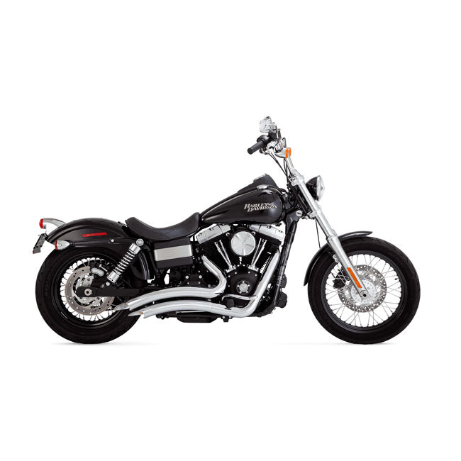 Vance & Hines Big Radius Exhaust, Chrome - 06-09 Dyna Full Exhaust System Vance & Hines