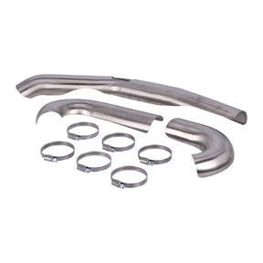 Zard, header heat shield set. Polished Full Exhaust System Zard