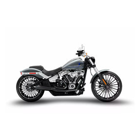 Zard Full Exhaust System Hd Softail Breakout Fat Boy 2in1 Black E4/E5 Full Exhaust System Zard