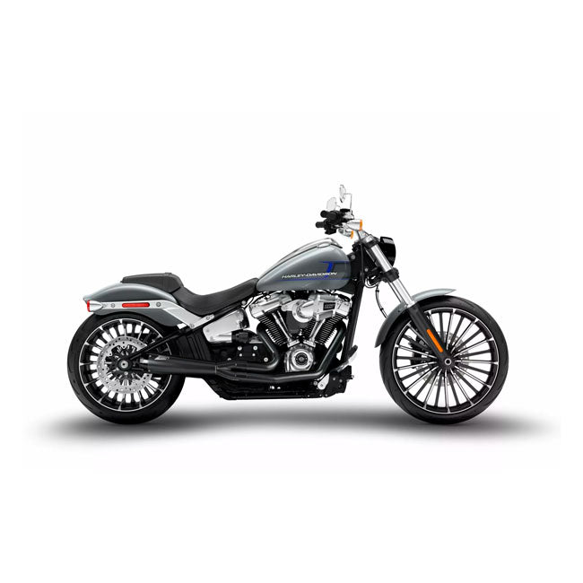 Zard Full Exhaust System Hd Softail Breakout Fat Boy 2in1 Black E4/E5 Full Exhaust System Zard