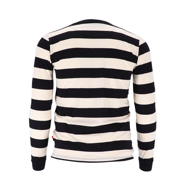 13 1/2 Behind Bars Long Sleeve, Black/White T-Shirt Long Sleeve 13 And A Half Company