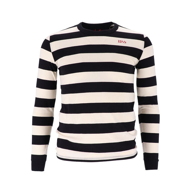 13 1/2 Behind Bars Long Sleeve, Black/White T-Shirt Long Sleeve 13 And A Half Company S