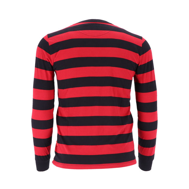 13 1/2 Behind Bars Long Sleeve, Red/Black T-Shirt Long Sleeve 13 And A Half Company