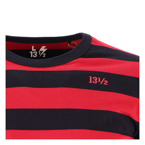 13 1/2 Behind Bars Long Sleeve, Red/Black T-Shirt Long Sleeve 13 And A Half Company