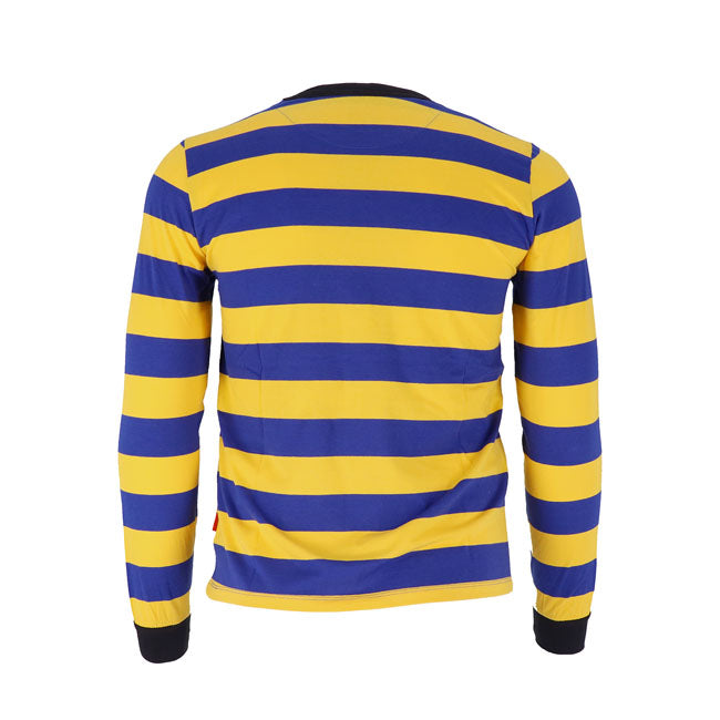 13 1/2 Behind Bars Long Sleeve, Yellow/Blue T-Shirt Long Sleeve 13 And A Half Company
