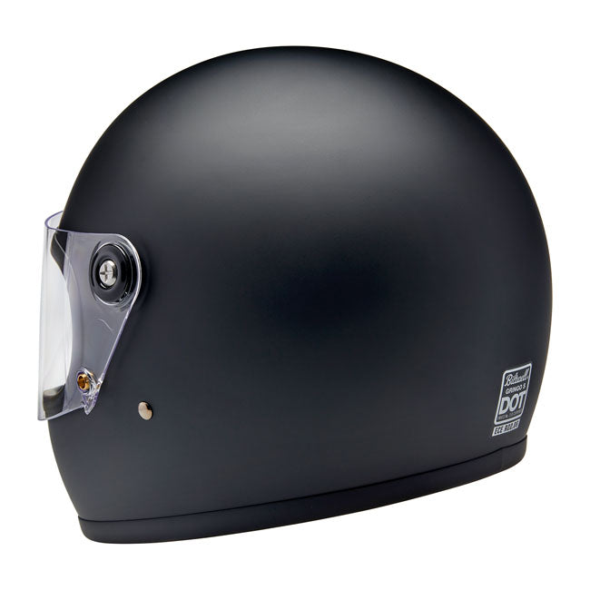 Biltwell Gringo S Helmet, Flat Black Helmets Biltwell