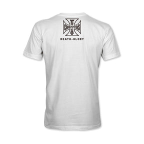 WCC Death Glory Trade-mark T-shirt White T-Shirt West Coast Choppers