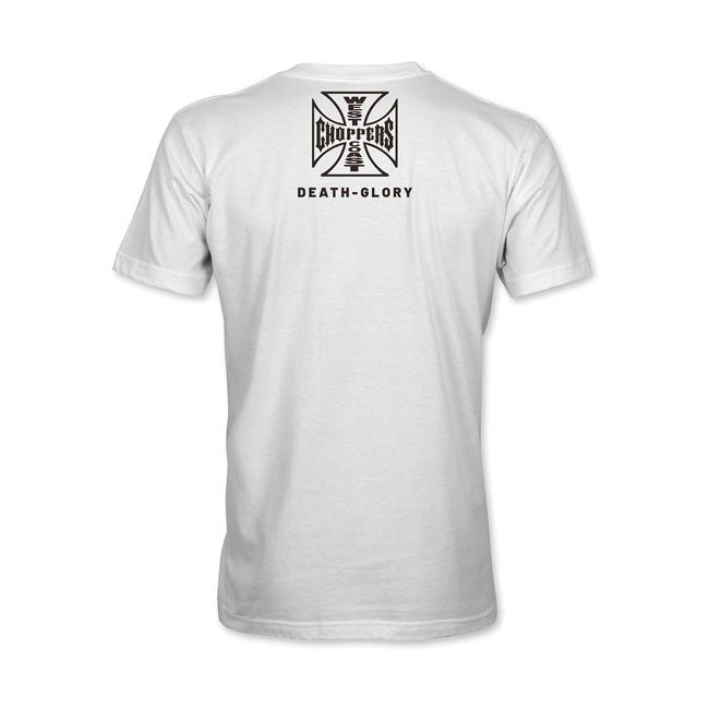 WCC Death Glory Trade-mark T-shirt White T-Shirt West Coast Choppers