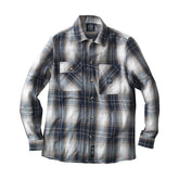 WCC riser shirt brown/blue Shirts West Coast Choppers