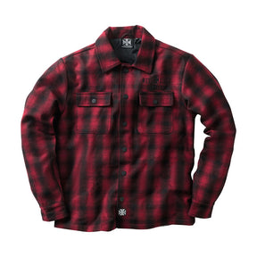 WCC Wool lined Plaidshirt red/black Shirts West Coast Choppers