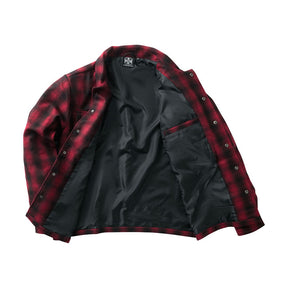 WCC Wool lined Plaidshirt red/black Shirts West Coast Choppers