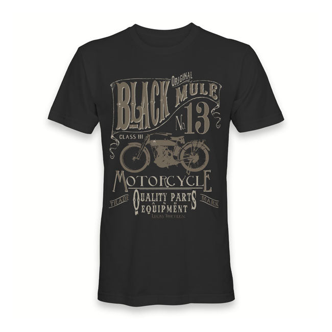 Lucky 13 Black Mule T Shirt Black Lucky 13