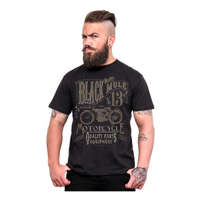 Lucky 13 Black Mule T Shirt Black Lucky 13