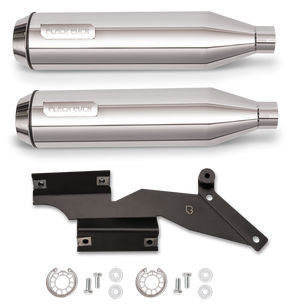 Bd Bombardier Slip On Chrome St18 24 E5 Slip-On & Muffler Black Duck Parts Default Title